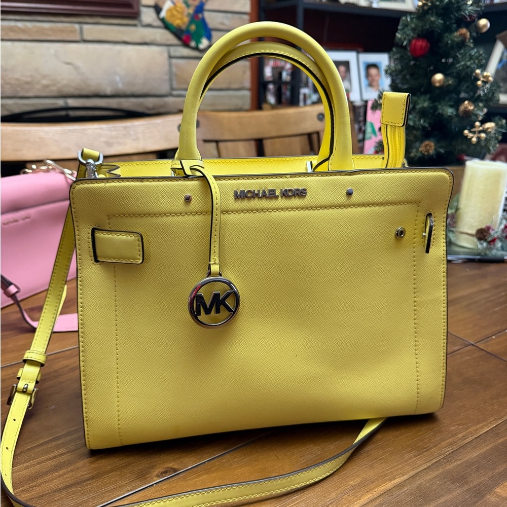 Michael Kors Vibrant Yellow Satchel